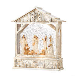 Item 282164 Nativity Musical Lighted Water Creche