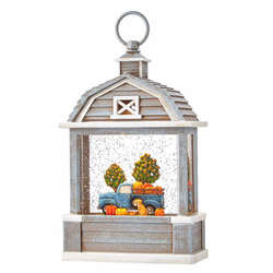 Item 282165 Truck And Pumpkin Lighted Water Lantern