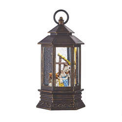 Item 282182 Nativity Musical Lighted Water Lantern