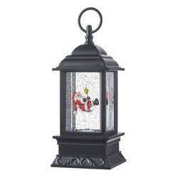 Item 282195 Santa In Martini Glass Lighted Lantern