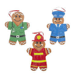 Item 282310 Gingerbread First Responder Ornament