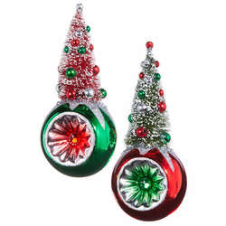 Item 282452 Bottle Brush Tree Reflector Ornament