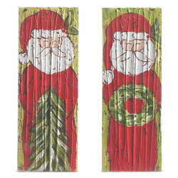 Item 282466 thumbnail Santa Textured Wood Block