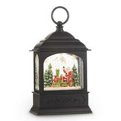 Item 282484 Santa In Train Animated Musical LED Lantern