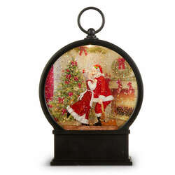 Item 282485 Mrs. Claus Kissing Santa LED Water Lantern