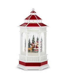 Item 282486 Santa And Reindeer LED Water Lantern