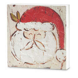 Item 282487 thumbnail Santa Face Wood Block