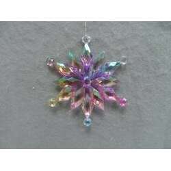 Item 302324 thumbnail Multi Colored Snowflake Ornament