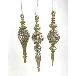Item 302435 thumbnail Gold/Silver Drop Ornament