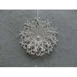 Item 303012 thumbnail Champagne Silver Snowflake Ornament