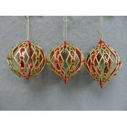 Item 303051 Diamond Pattern Ball/Onion/Finial Ornament