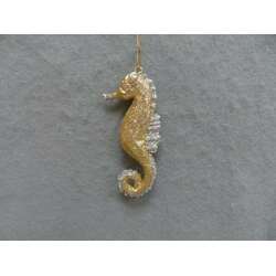 Item 303056 thumbnail Champagne Gold/Silver Seahorse Ornament