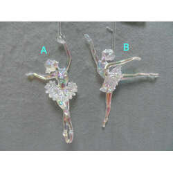 Item 303083 thumbnail Clear/Multicolor Ballet Ornament