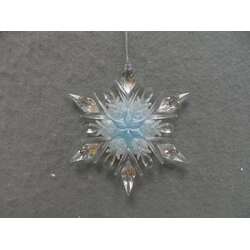 Item 303090 thumbnail Clear/Light Blue Snowflake Ornament