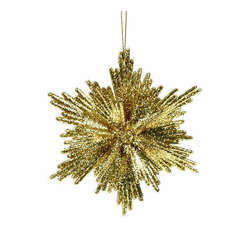 Item 303108 thumbnail Gold Flower Ornament