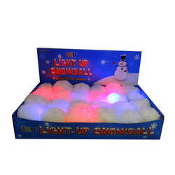 Item 322007 LED Flashing Snowball