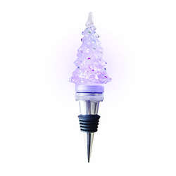 Item 322009 thumbnail LED Battlery Operated Christmas Tree Wine Bottle Stopper