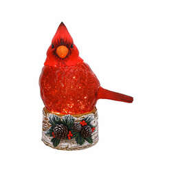 Item 322026 thumbnail Cardinal Birch Perch Glitter Lantern
