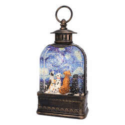 Item 322035 Starry Paws Gaze Dome Glitter Lantern