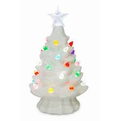 Item 322080 thumbnail Battery Operated White Christmas Tree With Multicolor Bulbs