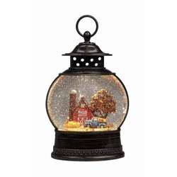 Item 322231 Blue Truck Fishbowl Glitter Lantern