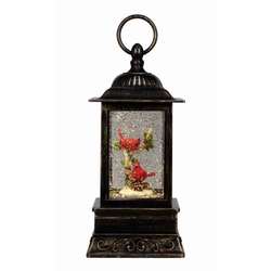 Item 322241 Cardinal Branch Glitter Lantern