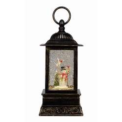 Item 322242 thumbnail Snowman With Broom Glitter Lantern