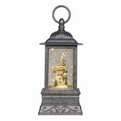 Item 322246 thumbnail Snowman With Sign Glitter Lantern