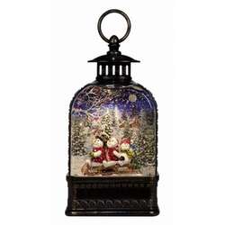 Item 322257 Snowman Dome Glitter Lantern