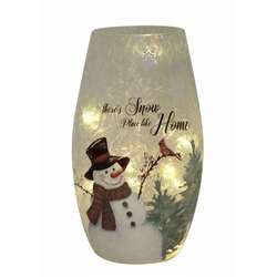 Item 322275 Light Up Snowman Vase