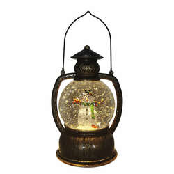Item 322337 thumbnail SNOWMAN WITH CARDINAL GLITTER LANTERN