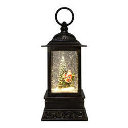 Item 322340 SANTA TRAIN GLITTER LANTERN