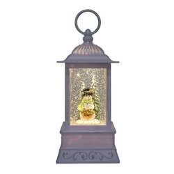Item 322342 PEACE SNOWMAN GLITTER LANTERN