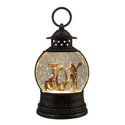 Item 322344 JOY NATIVITY FISHBOWL GLITTER LANTERN