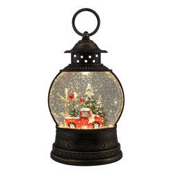 Item 322345 thumbnail Red Truck With Tree Fishbowl Glitter Lantern