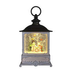 Item 322347 thumbnail JOY SNOWMAN FAMILY GLITTER LANTERN