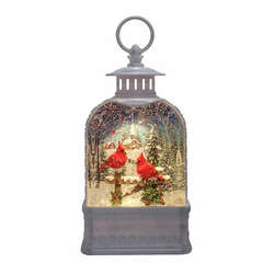 Item 322350 Cardinal Dome Gliter Lantern