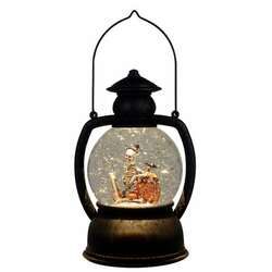 Item 322359 Skeleton and Jack O'Lantern Glitter Lantern