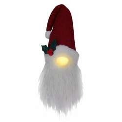 Item 322417 thumbnail Lighted Plush Santa Gnome Door Hanger