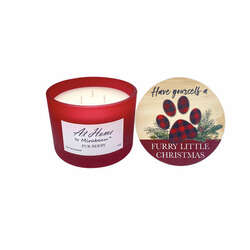 Item 322458 12oz Furry Christmas Candle