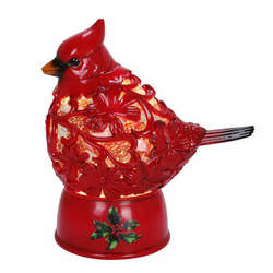 Item 322563 thumbnail Cardinal And Holly Glitter Lantern