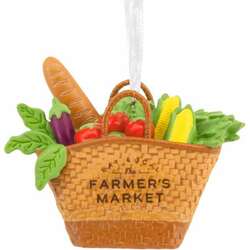 Item 333037 Farmers Market Basket Ornament