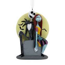 Item 333400 Jack Skellington And Sally On Tombstone Ornament
