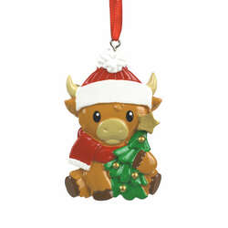 Item 338800 Highland Cow Personalization Ornament