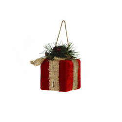 Item 340301 Red/Green Present Box Ornament