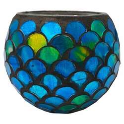 Item 396268 Glass Mermaid Tail Votive Holder