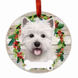 Item 407352 thumbnail Westie Wreath Ornament
