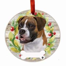 Item 407360 thumbnail UNCROPPED BOXER WREATH ORNAMENT