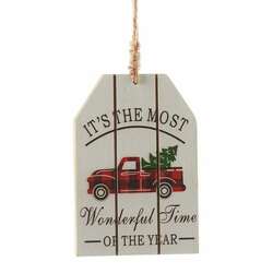 Item 408043 thumbnail Plank Style Tag Truck Ornament