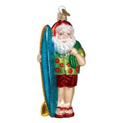 Item 425211 thumbnail Surfer Santa Ornament